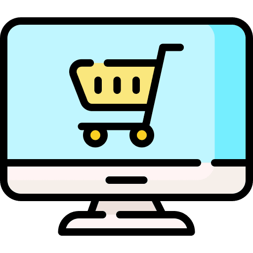 Online shopping online shopping online shop shopping cart icon