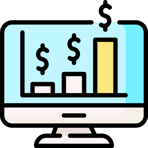 Profit money commerce and shopping coin icon Profit money commerce and shopping coin icon