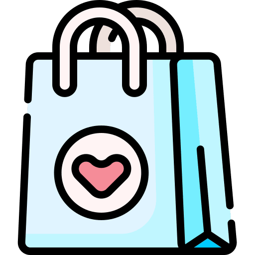 Shopping bag commerce and shopping ecommerce shopping icon