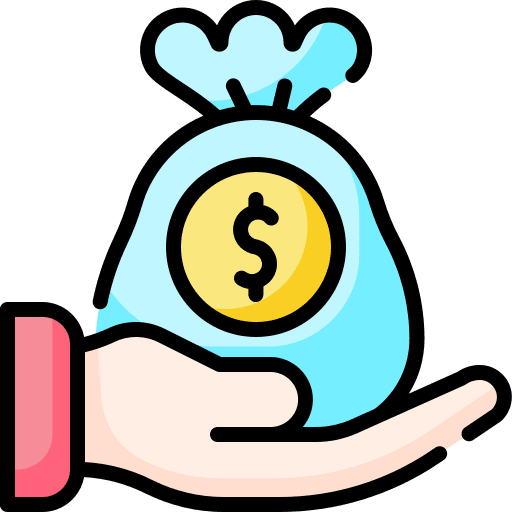 Money bag bank dollar finance icon Money bag bank dollar finance icon