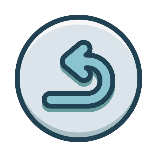 Undo sign pointer undo icon