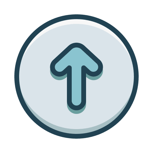 Up arrow direction top marker icon
