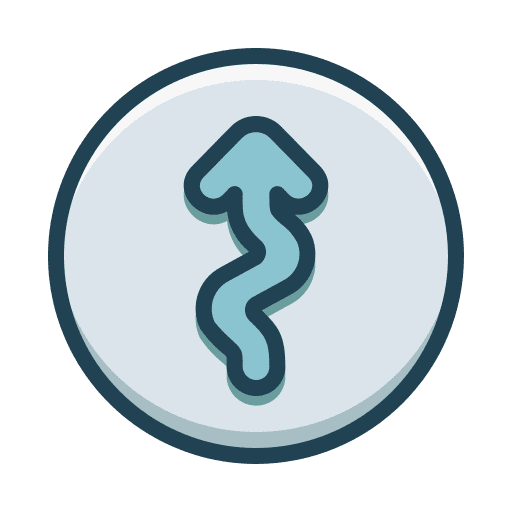 Bend zigzag arrows pointer icon Bend zigzag arrows pointer icon