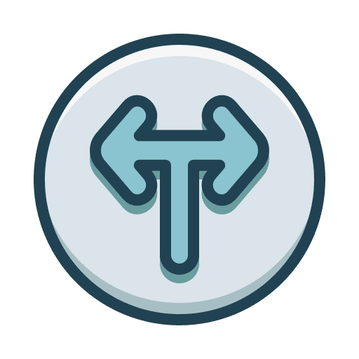 Intersection intersection way arrows icon Intersection intersection way arrows icon