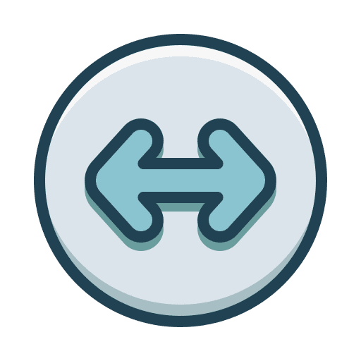 Left right pointer arrows orientation icon Left right pointer arrows orientation icon