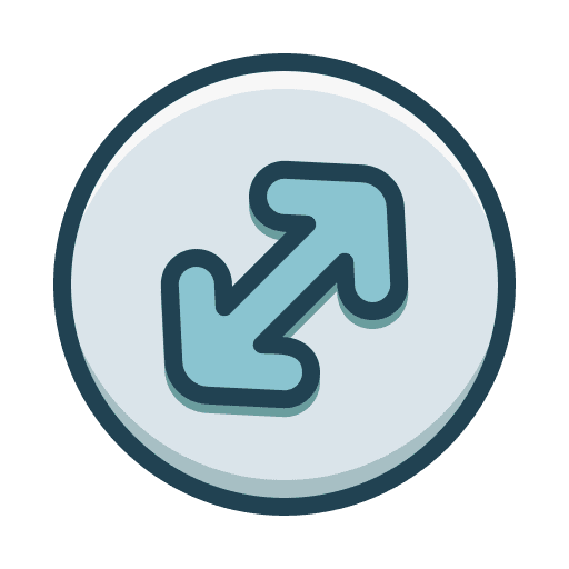 Maximize pointer sign direction icon Maximize pointer sign direction icon