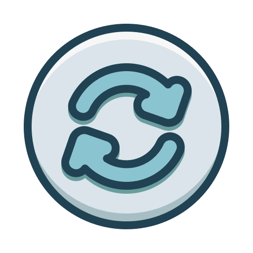 Synchronize pointer synchronize sign icon Synchronize pointer synchronize sign icon