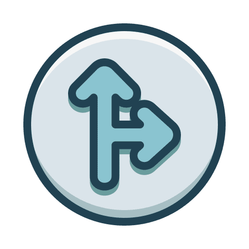Top right direction orientation pointer icon Top right direction orientation pointer icon