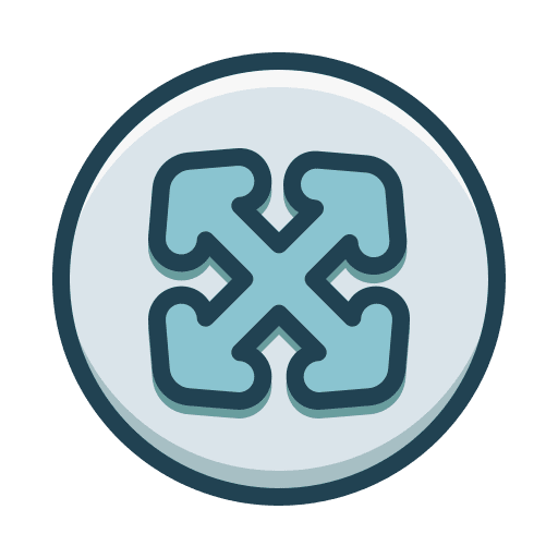 Zoom arrows zoom orientation icon Zoom arrows zoom orientation icon