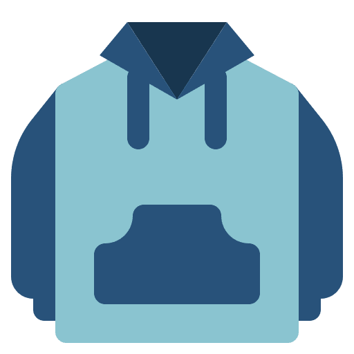 Hoodie garment fashion clothes icon