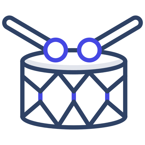 Drum musical instrument music and multimedia drum icon Drum musical instrument music and multimedia drum icon