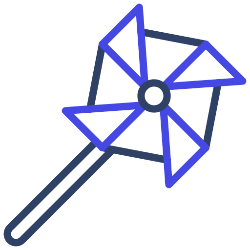 Pinwheel paper pinwheel kid and baby icon Pinwheel paper pinwheel kid and baby icon