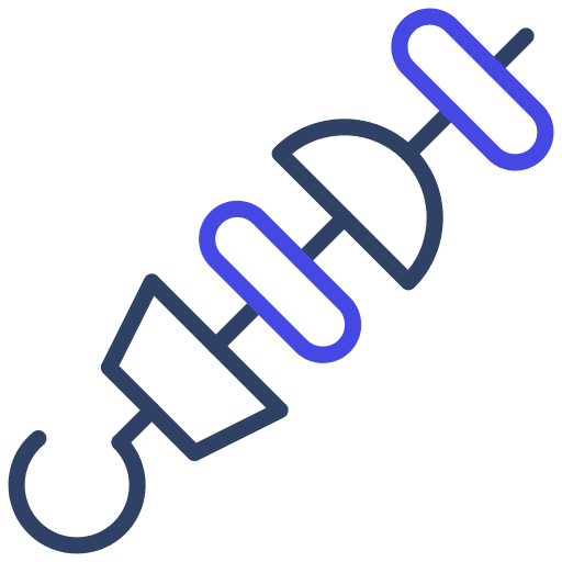 Skewer meat skewer bbq icon Skewer meat skewer bbq icon