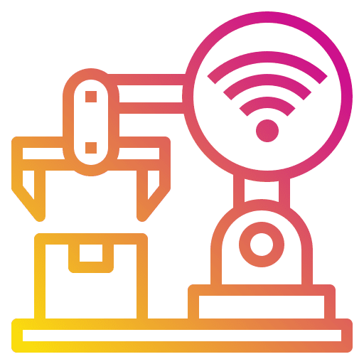 Robot arm connection robot arm wireless icon