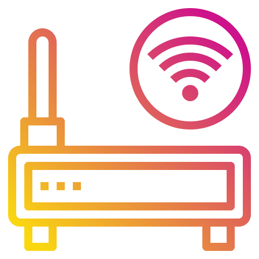 Router connection wireless router icon