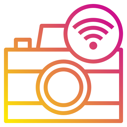 Camera camera wireless connection icon Camera camera wireless connection icon