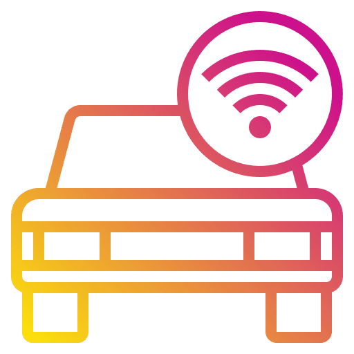 Car wifi car transportation icon Car wifi car transportation icon