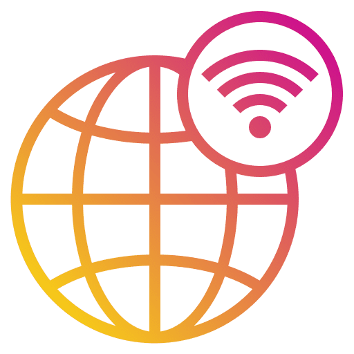 Global internet of things wifi connection icon