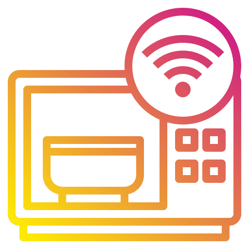Microwave electronics wireless connectivity icon