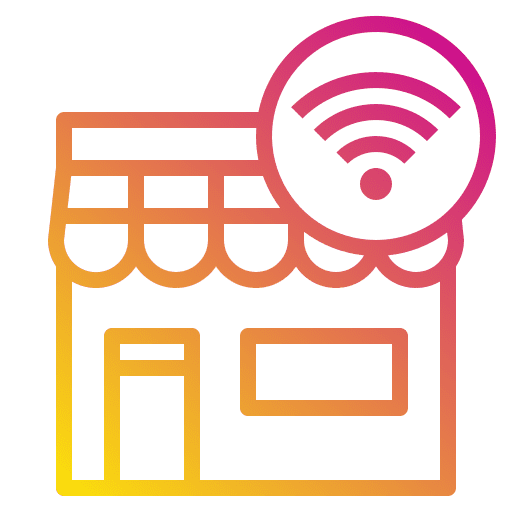 Shop shop wifi commerce and shopping icon Shop shop wifi commerce and shopping icon
