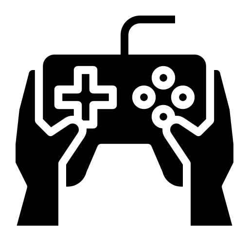 Game controller game pad joystick hands icon