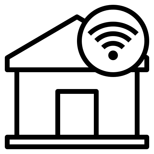 House internet of things house wifi icon