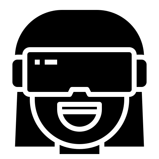 Vr device player electronics icon Vr device player electronics icon