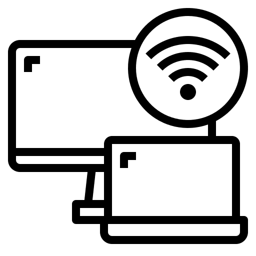 Computer connectivity wifi internet of things icon Computer connectivity wifi internet of things icon