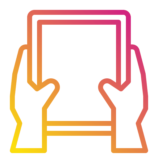 Table table technology hand icon Table table technology hand icon