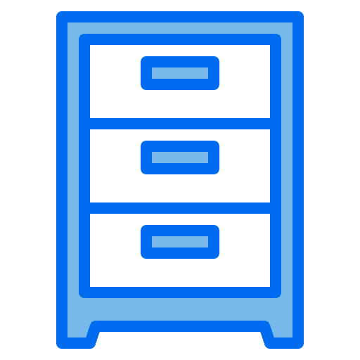 Cabinet furniture storage office icon