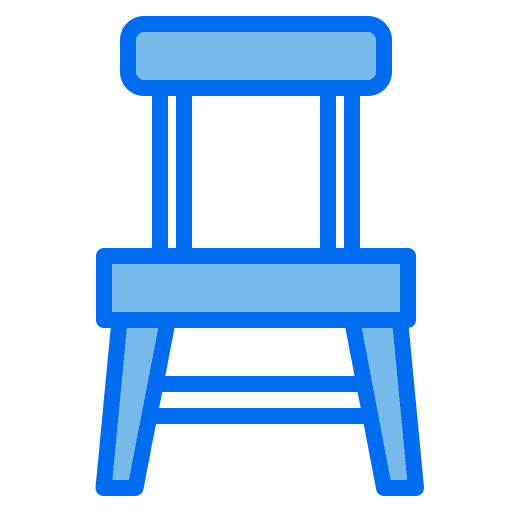 Chair seat furniture and household chair icon