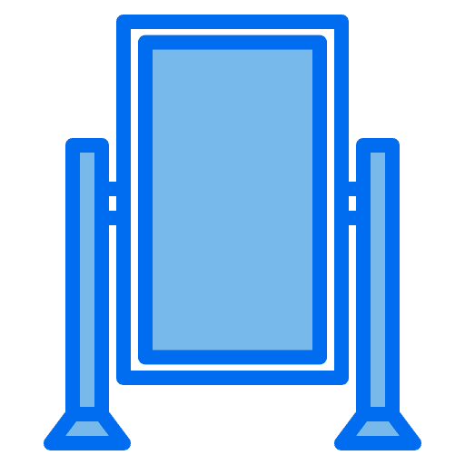 Mirror house mirror interior decorating icon Mirror house mirror interior decorating icon