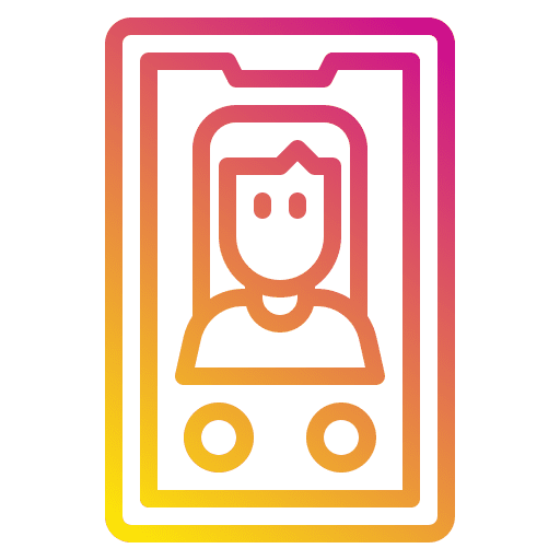 Video call woman communications use icon Video call woman communications use icon