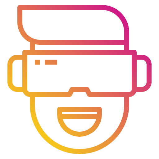 Vr man technology electronics icon Vr man technology electronics icon