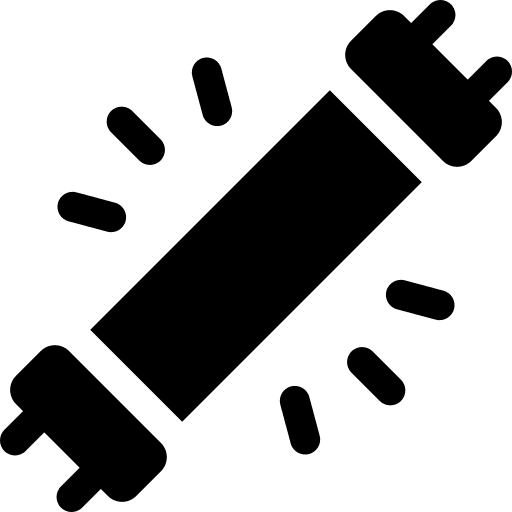 Fluorescent electricity light illumination icon Fluorescent electricity light illumination icon