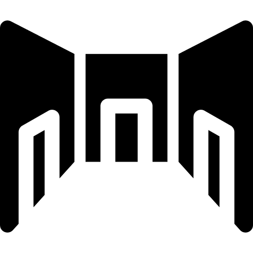 Room furniture and household corridor apartment icon