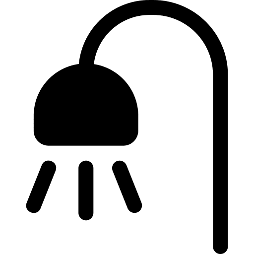 Shower furniture and household shower washing icon