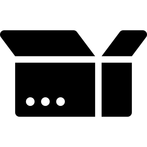 Box box package shipping and delivery icon