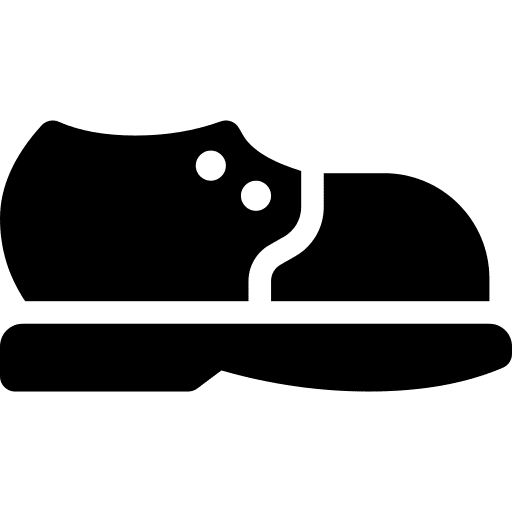 Shoe shoe footwear leather icon