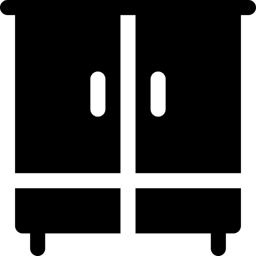 Closet clothes furniture and household storage icon
