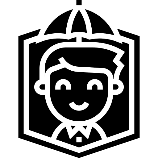 Reinsurance people protection reinsurance icon