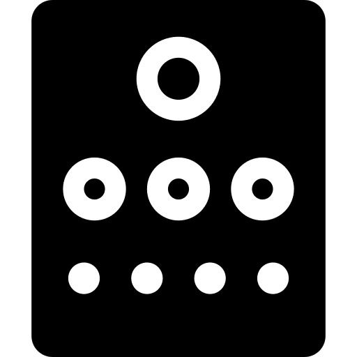 Test healthcare and medical sight board icon