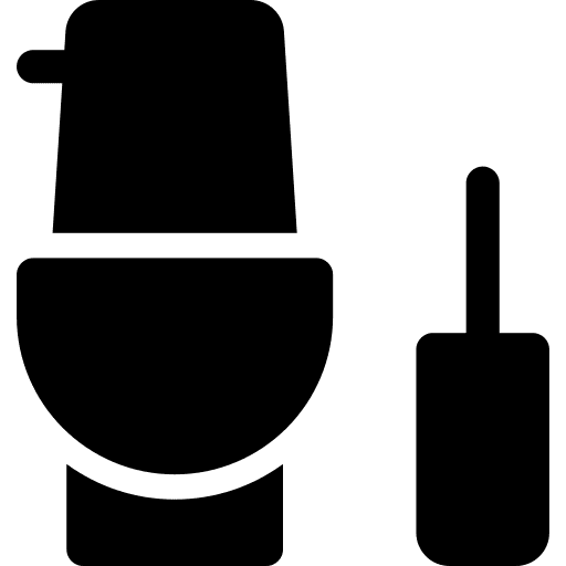 Toilet furniture and household toilet lavatory icon