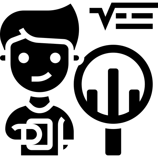 Data safe secure man icon