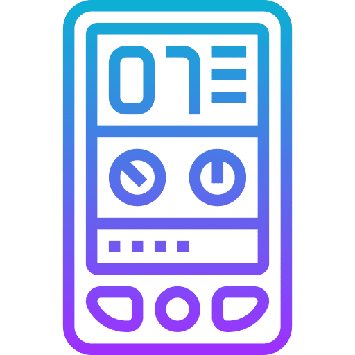 Speedometer electronics bike digital icon