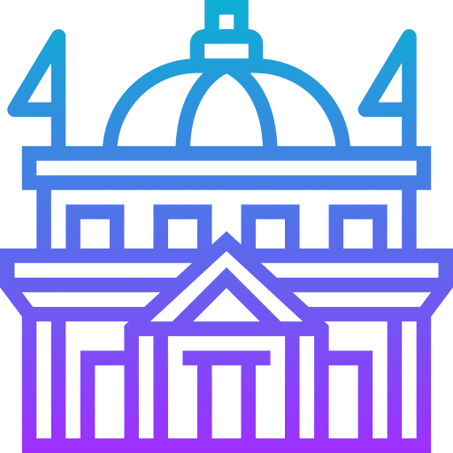 Bank bank building authority icon