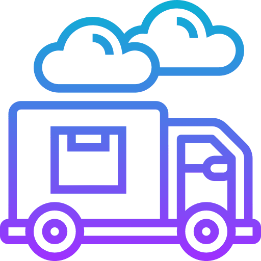 Delivery truck shipping and delivery delivery truck shipping icon