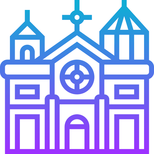 Church cathedral landmark architecture and city icon Church cathedral landmark architecture and city icon