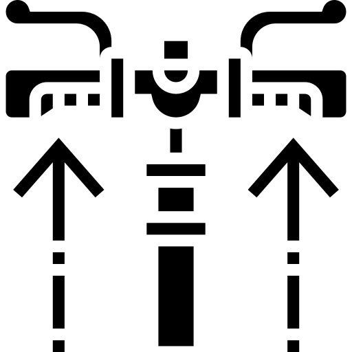 Grips bicycle transportation parts icon