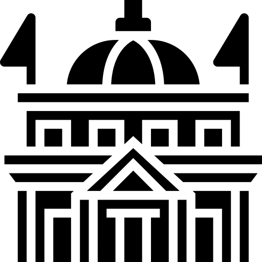 Bank building ministry institute icon